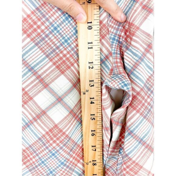NEW Rolla’s PLAID BOOTCUT PANTS IN POMEGRANATE Size S - Picture 8 of 15